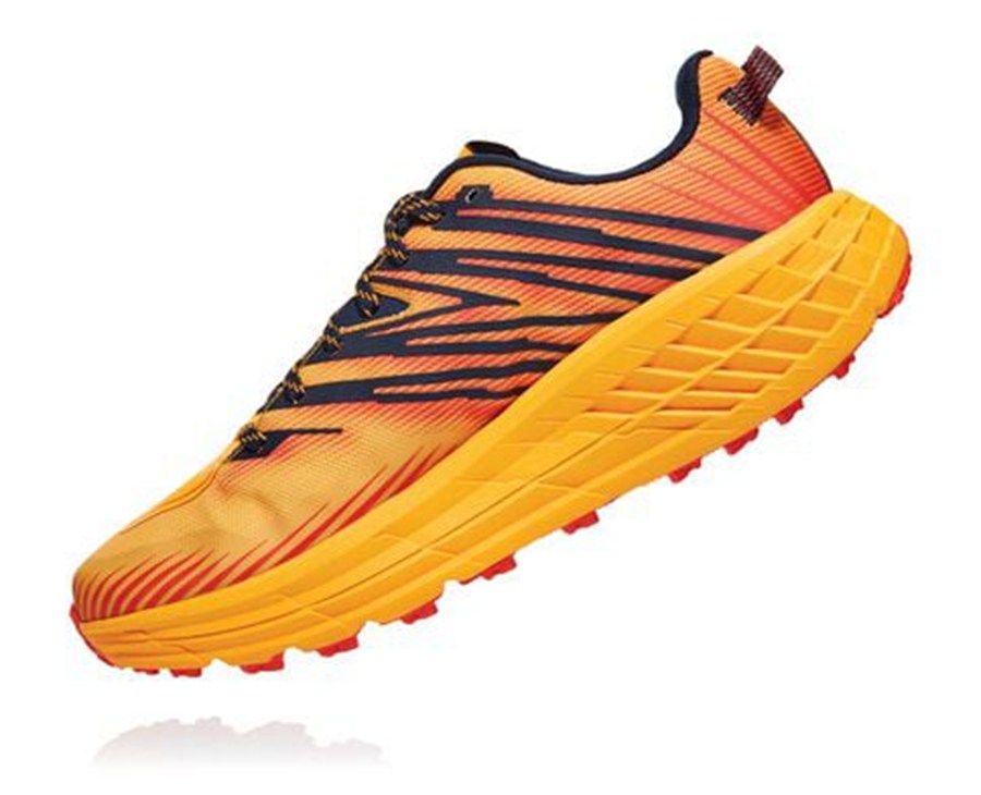 Hoka One One Trailove Tenisky Panske Oranžové - Speedgoat 4 - 06378-ZLWC